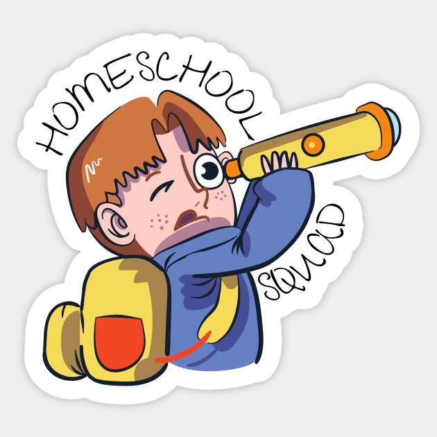 Homeschool Squad Sticker by casualism